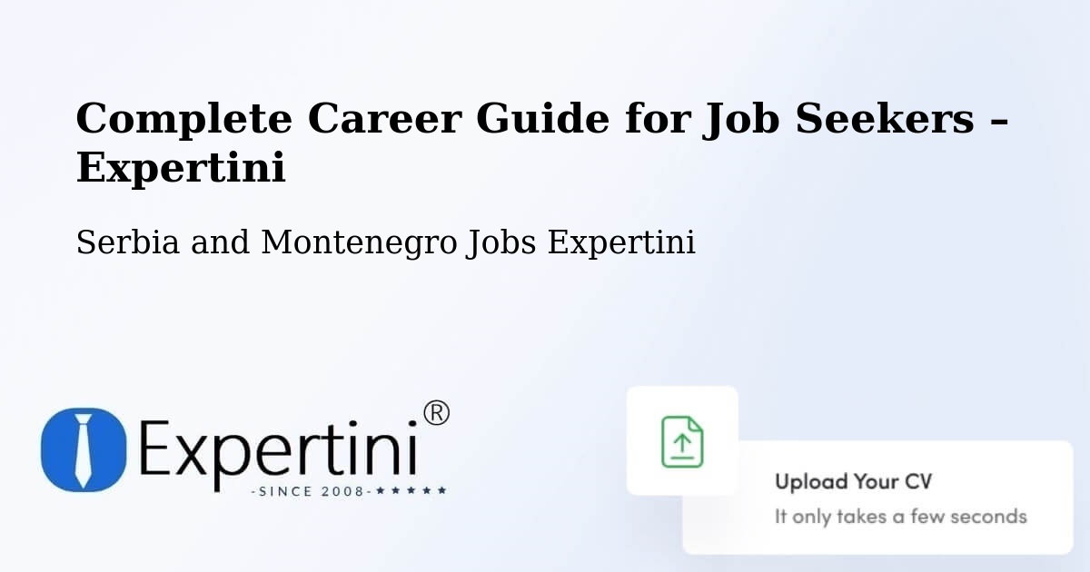 Career Guide for Job Seekers – Ancaster - Ancaster, Serbia and Montenegro Jobs Expertini